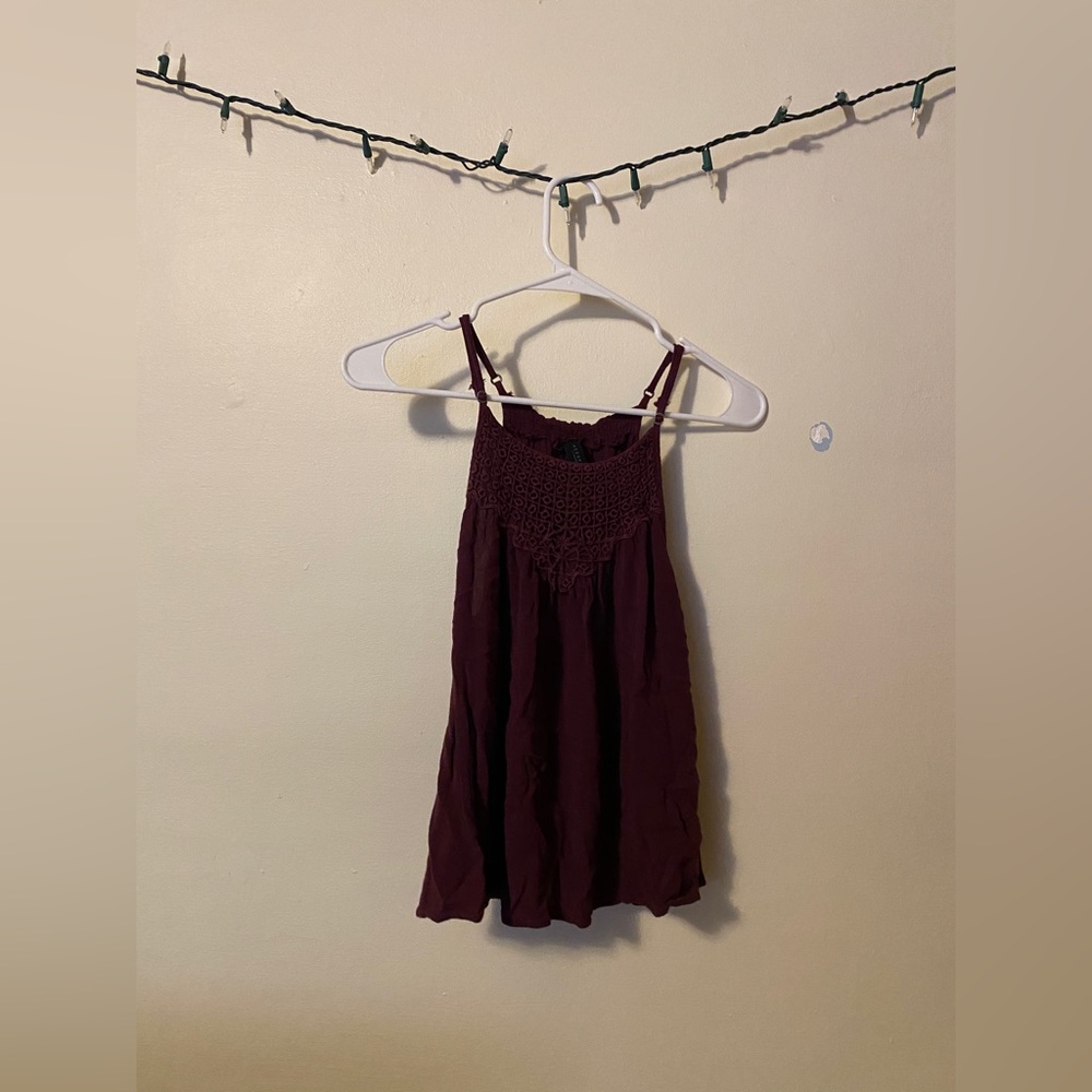 Maroon tank top